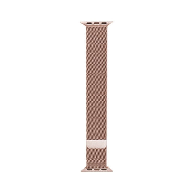 For Apple Watch Series 9&8&7 41mm / SE 3&SE 2&6&SE&5&4 40mm / 3&2&1 38mm Mutural Milanese Stainless Steel Watch Band(Rose Gold) - Watch Bands by Mutural | Online Shopping UK | buy2fix