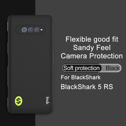 For Xiaomi Black Shark 5 RS IMAK UC-3 Series Shockproof Frosted TPU Phone Case(Black) - Xiaomi Cases by imak | Online Shopping UK | buy2fix