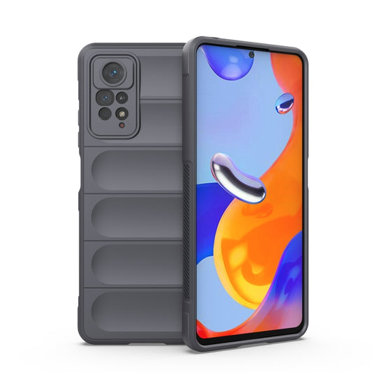 For Xiaomi Redmi Note 11 Pro International Magic Shield TPU + Flannel Phone Case(Dark Grey) - Xiaomi Cases by buy2fix | Online Shopping UK | buy2fix