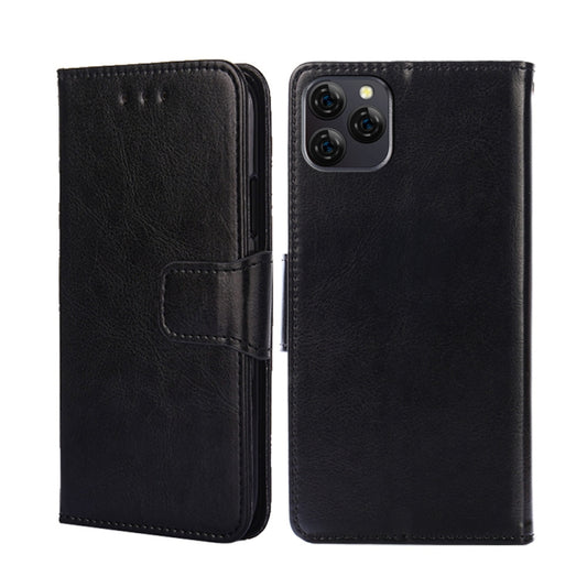 For Blackview A95 Crystal Texture Leather Phone Case(Black) - More Brand by buy2fix | Online Shopping UK | buy2fix