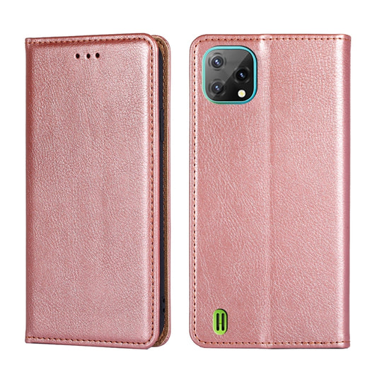 For Blackview A55 Pure Color Magnetic Leather Phone Case(Rose Gold) - More Brand by buy2fix | Online Shopping UK | buy2fix