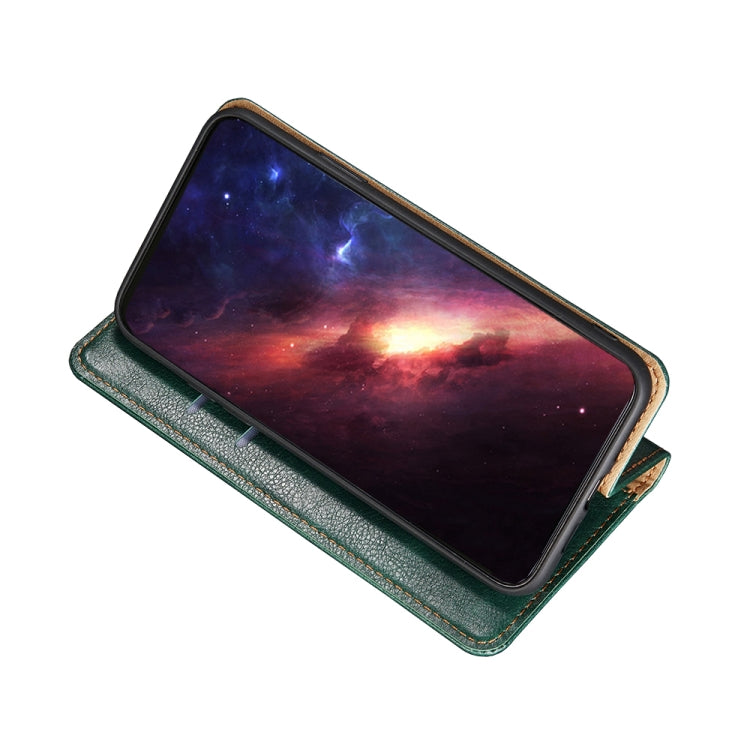 For Blackview A55 Pure Color Magnetic Leather Phone Case(Green) - More Brand by buy2fix | Online Shopping UK | buy2fix