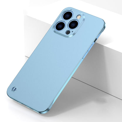 For iPhone 13 Pro Max Electroplating Frosted Frameless Phone Case (Light Blue) - iPhone 13 Pro Max Cases by buy2fix | Online Shopping UK | buy2fix