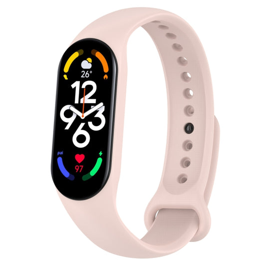 For Xiaomi Mi Band 7 / 7NFC / 6 / 6 NFC / 5 / 5 NFC / Amazfit Band 5 Official Silicone Watch Band(Official Pink) - Watch Bands by buy2fix | Online Shopping UK | buy2fix