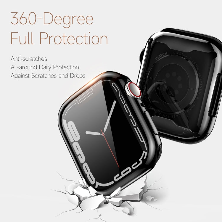 DUX DUCIS Samo Series Electroplated TPU Watch Case For Apple Watch Series 9 / 8 / 7 45mm(Black) - Watch Cases by DUX DUCIS | Online Shopping UK | buy2fix