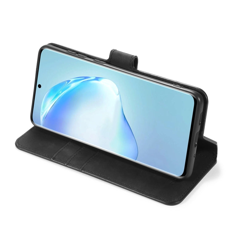 For Galaxy S20 DG.MING Retro Oil Side Horizontal Flip Case with Holder & Card Slots & Wallet(Black) - Galaxy Phone Cases by DG.MING | Online Shopping UK | buy2fix