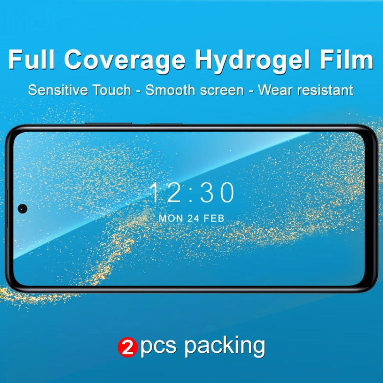 2 PCS imak Curved Full Screen Hydrogel Film Front Protector For Xiaomi Redmi Note 11T Pro 5G/Redmi Note 11T Pro+ 5G -  by imak | Online Shopping UK | buy2fix