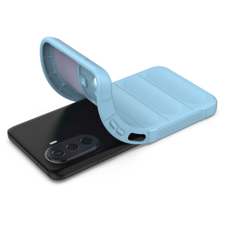 For Huawei Enjoy 50 4G / Nova Y70 Magic Shield TPU + Flannel Phone Case(Grey) - Huawei Cases by buy2fix | Online Shopping UK | buy2fix