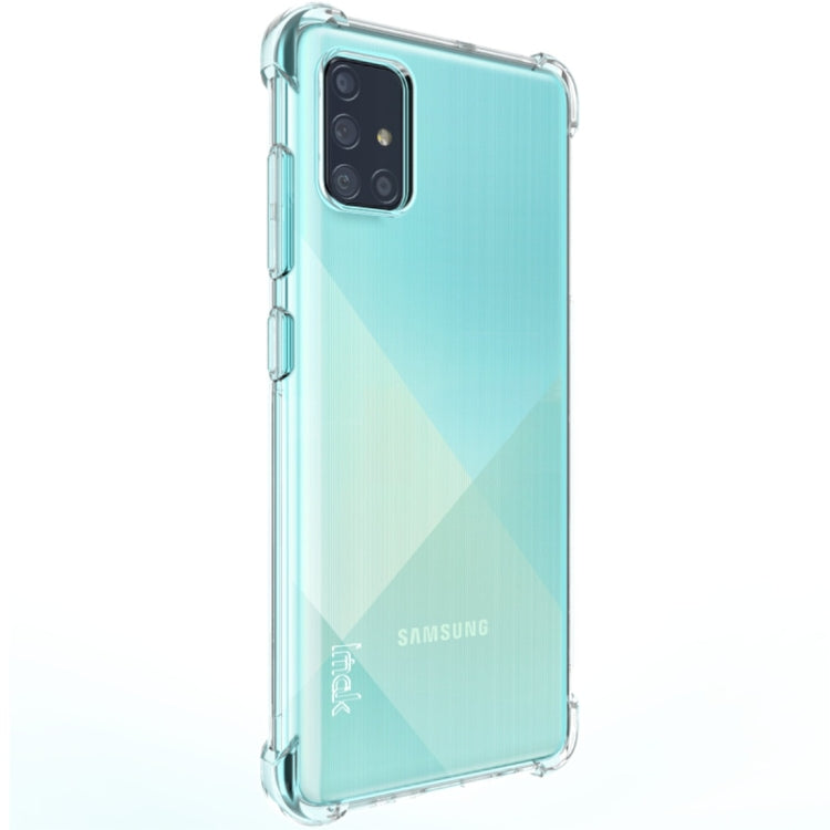 For Galaxy A71 4G International Version IMAK All-inclusive Shockproof Airbag TPU Protective Case, with Screen Protector(Transparent) - Galaxy Phone Cases by imak | Online Shopping UK | buy2fix