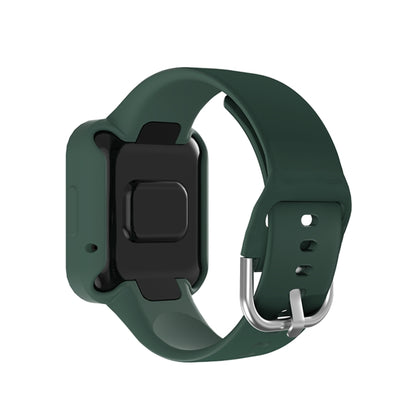 For Xiaomi Redmi Watch 2 / Watch 2 Lite Solid Color Silicone Integrated Watch Band(Green) - Watch Bands by buy2fix | Online Shopping UK | buy2fix