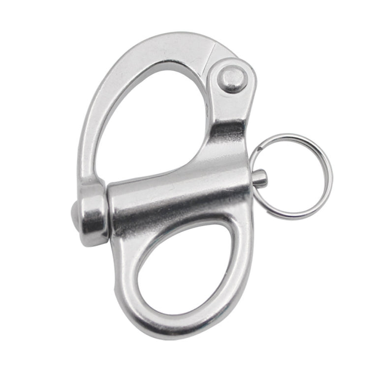 2 PCS 316 Stainless Steel Fixed Spring Shackle, Size:52mm - Marine Accessories & Parts by buy2fix | Online Shopping UK | buy2fix