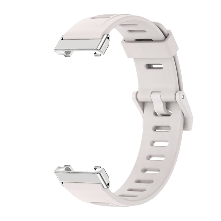 For Xiaomi Mi Band 7 Pro Mijobs Flat Hole TPU Watch Band(Grey Silver) - Watch Bands by MIJOBS | Online Shopping UK | buy2fix