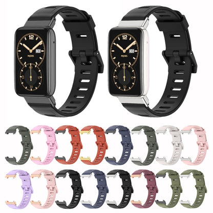 For Xiaomi Mi Band 7 Pro Mijobs Flat Hole TPU Watch Band(Dirty Pink Silver) - Watch Bands by MIJOBS | Online Shopping UK | buy2fix