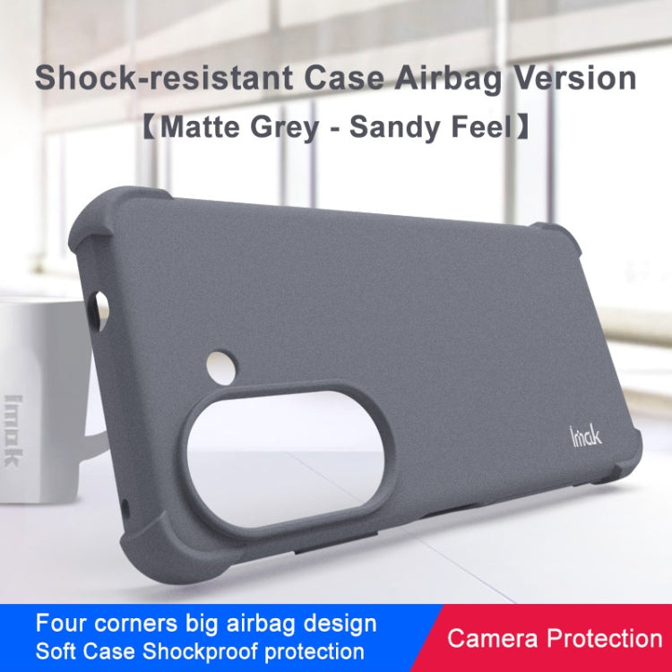 For Asus Zenfone 9 5G IMAK All-inclusive Shockproof Airbag TPU Case (Matte Grey) - ASUS Cases by imak | Online Shopping UK | buy2fix