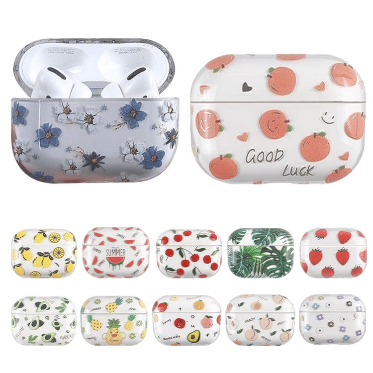 For AirPods Pro 2 Bronzing Fruit Pattern PC Earphone Hard Protective Case(Watermelon) - For AirPods Pro 2 by buy2fix | Online Shopping UK | buy2fix