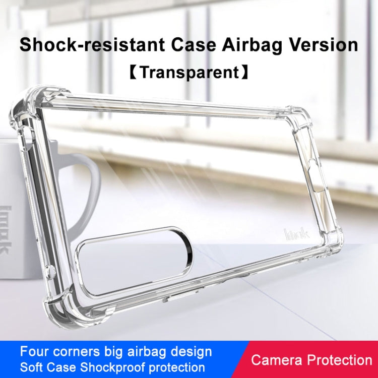 For Sony Xperia 5 IV imak Shockproof Airbag TPU Phone Case(Transparent) - Sony Cases by imak | Online Shopping UK | buy2fix
