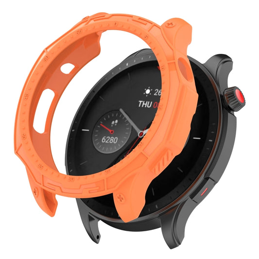 For Amazfit GTR 4 / GTR 4 Pro Armor Hollow TPU Watch Case(Orange) - Watch Cases by buy2fix | Online Shopping UK | buy2fix