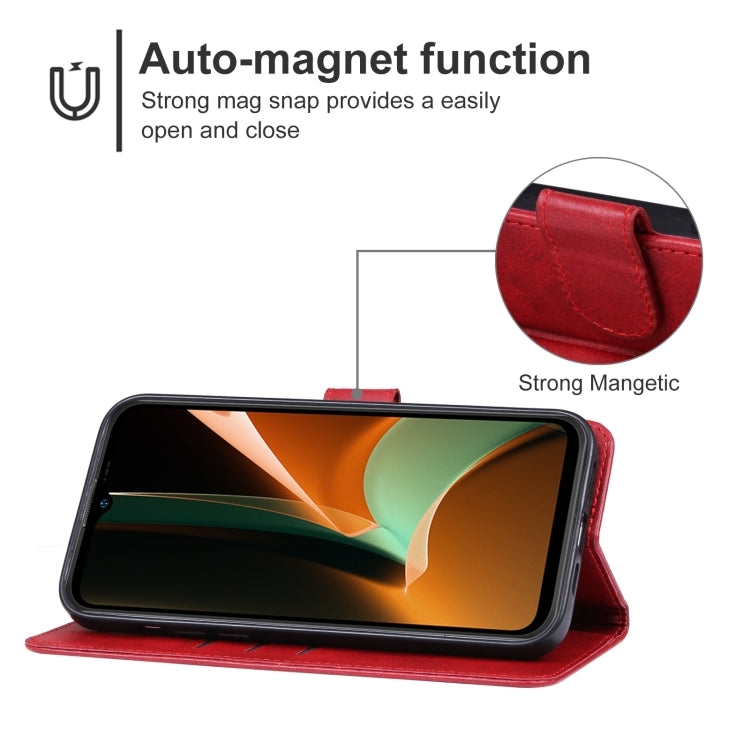 For Ulefone Armor 17 Pro Leather Phone Case(Red) - Ulefone Cases by buy2fix | Online Shopping UK | buy2fix