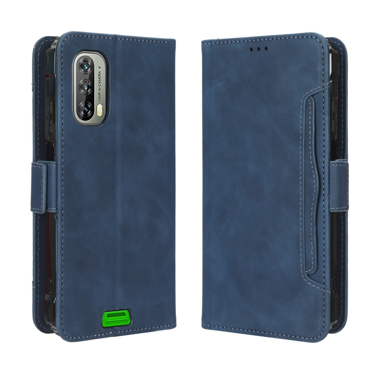 For Blackview BV7100 Skin Feel Calf Texture Card Slots Leather Phone Case(Blue) - More Brand by buy2fix | Online Shopping UK | buy2fix