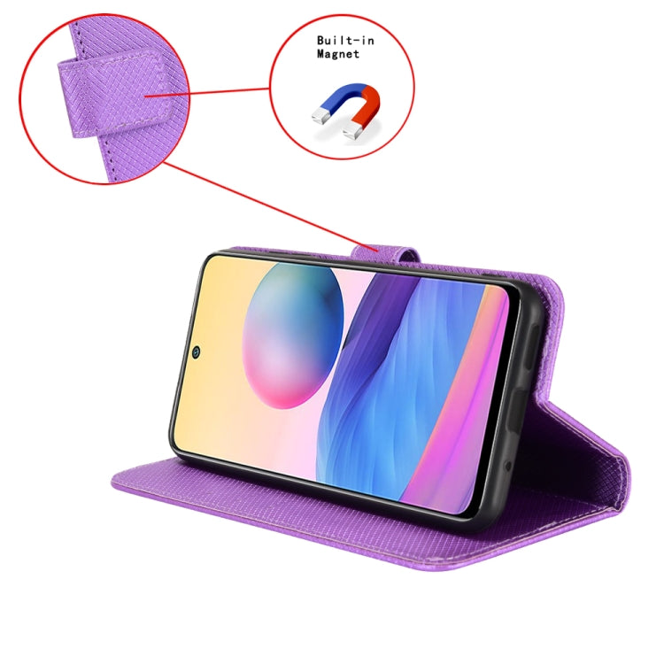 For Blackview BV7100 Diamond Texture Leather Phone Case(Purple) - More Brand by buy2fix | Online Shopping UK | buy2fix