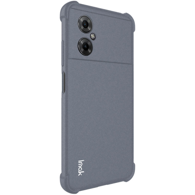 For Xiaomi Poco M4 5G imak All-inclusive Shockproof Airbag TPU Case(Matte Grey) - Xiaomi Cases by imak | Online Shopping UK | buy2fix