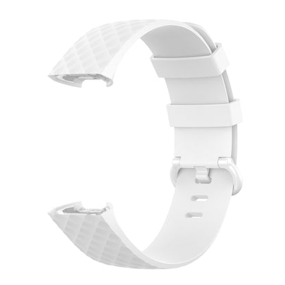 Color Buckle TPU Wrist Strap Watch Band for Fitbit Charge 4 / Charge 3 / Charge 3 SE, Size: L(White) - Watch Bands by buy2fix | Online Shopping UK | buy2fix
