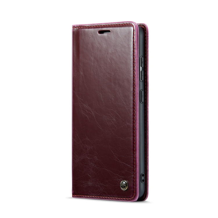 For Samsung Galaxy A51 4G/M40S CaseMe 003 Crazy Horse Texture Leather Phone Case(Wine Red) - Galaxy Phone Cases by CaseMe | Online Shopping UK | buy2fix