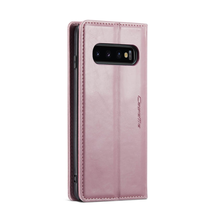 For Samsung Galaxy S10+ CaseMe 003 Crazy Horse Texture Leather Phone Case(Rose Gold) - Galaxy Phone Cases by CaseMe | Online Shopping UK | buy2fix