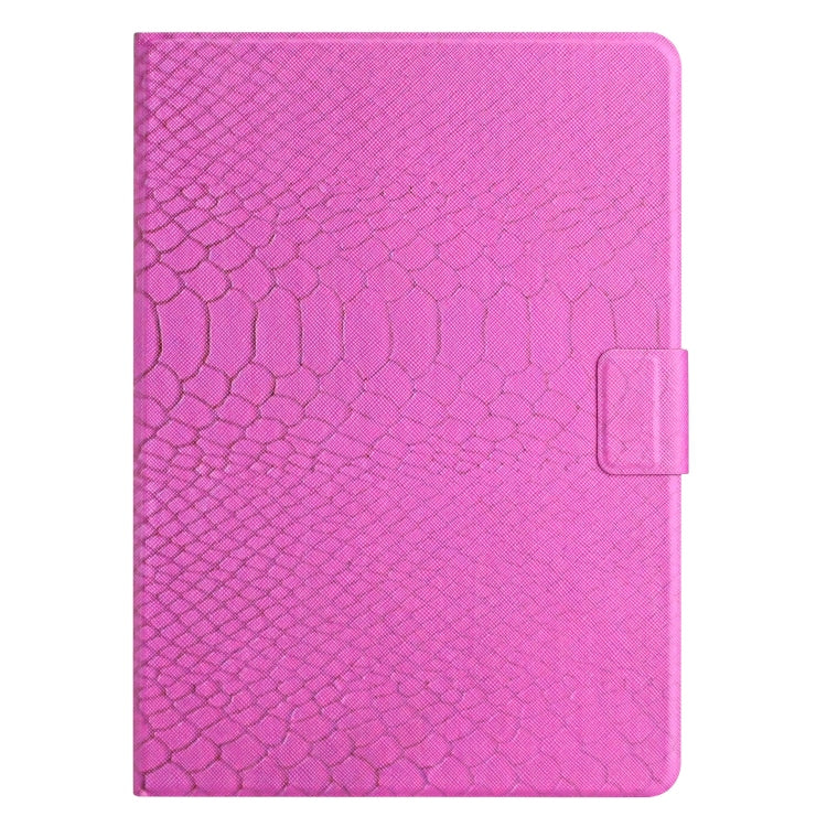 For Samsung Galaxy Tab A7 10.4 2020 Solid Color Crocodile Texture Leather Smart Tablet Case(Rose Red) - Other Galaxy Tab PC by buy2fix | Online Shopping UK | buy2fix