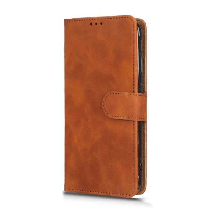 For Blackview BV5200 Skin Feel Magnetic Flip Leather Phone Case(Brown) - More Brand by buy2fix | Online Shopping UK | buy2fix