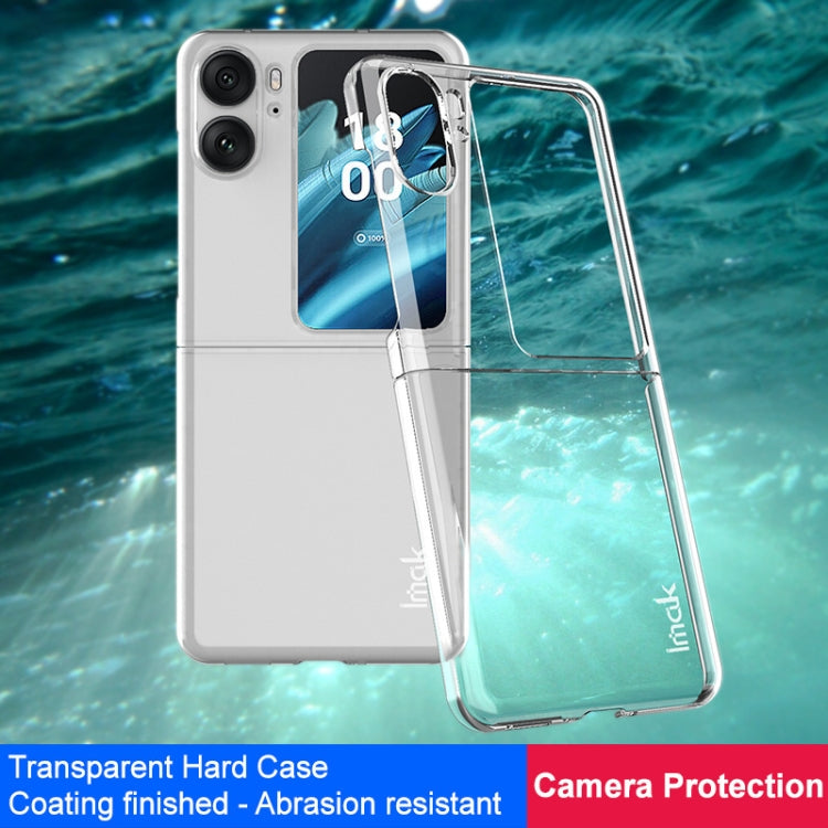 For OPPO Find N2 Flip 5G imak Wing II Pro Series Wear-resisting Crystal Phone Case(Transparent) - OPPO Cases by imak | Online Shopping UK | buy2fix