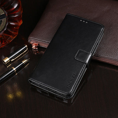 For Blackview A60 idewei Crazy Horse Texture Horizontal Flip Leather Case with Holder & Card Slots & Wallet(Black) - More Brand by idewei | Online Shopping UK | buy2fix