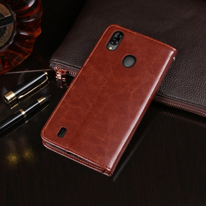 For Blackview A60 Pro idewei Crazy Horse Texture Horizontal Flip Leather Case with Holder & Card Slots & Wallet(Brown) - More Brand by idewei | Online Shopping UK | buy2fix