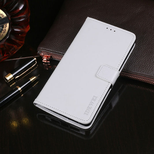 For Doogee X55 idewei  Crazy Horse Texture Horizontal Flip Leather Case with Holder & Card Slots & Wallet(White) - More Brand by idewei | Online Shopping UK | buy2fix