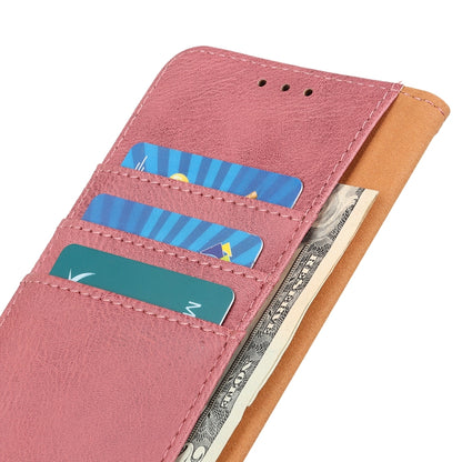 For OnePlus 11 5G KHAZNEH Cowhide Texture Flip Leather Phone Case(Pink) - OnePlus Cases by buy2fix | Online Shopping UK | buy2fix