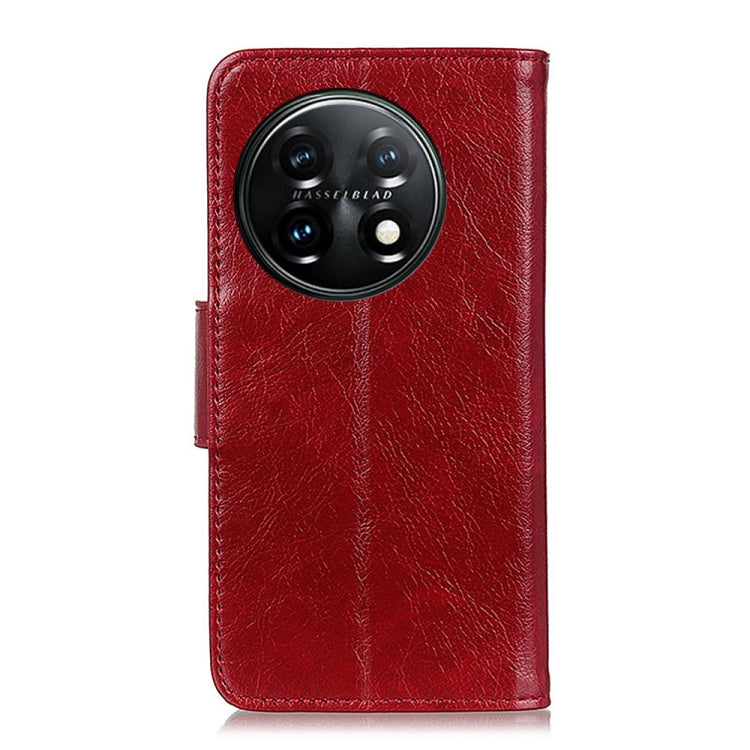 For OnePlus 11 5G Nappa Texture Flip Leather Phone Case(Red) - OnePlus Cases by buy2fix | Online Shopping UK | buy2fix