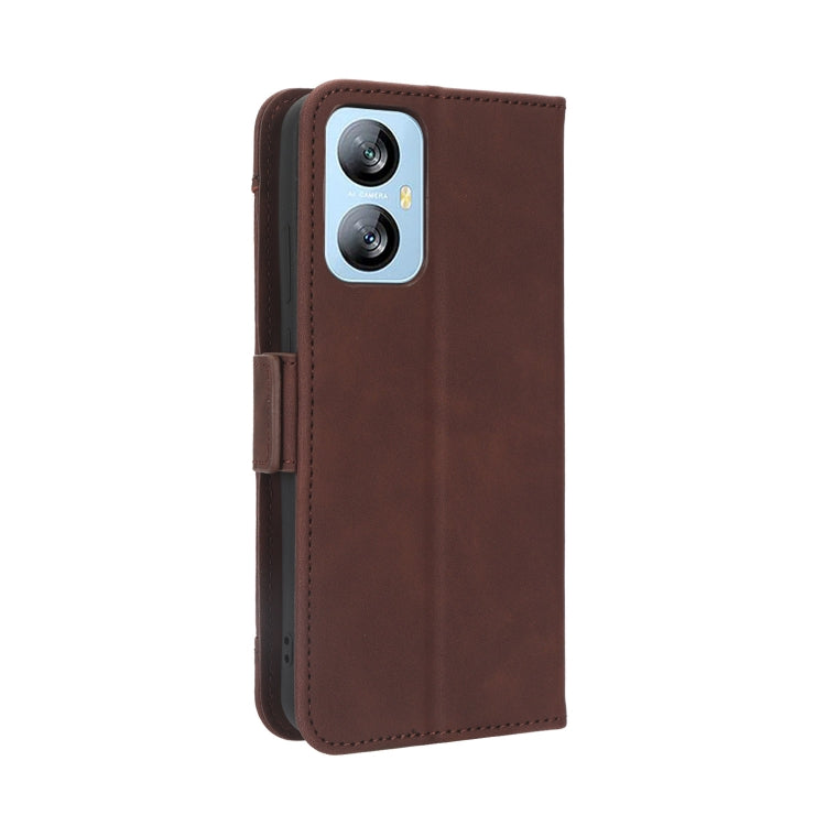 For Blackview A52 Skin Feel Calf Texture Card Slots Leather Phone Case(Brown) - More Brand by buy2fix | Online Shopping UK | buy2fix