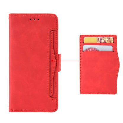 For Blackview BV7200 Skin Feel Calf Texture Card Slots Leather Phone Case(Red) - More Brand by buy2fix | Online Shopping UK | buy2fix