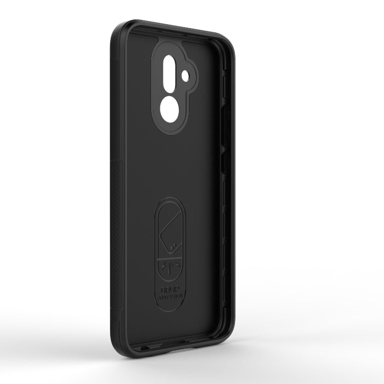 For Huawei Mate 20 Lite Magic Shield TPU + Flannel Phone Case(Black) - Huawei Cases by buy2fix | Online Shopping UK | buy2fix