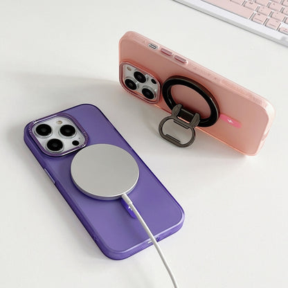 For iPhone 14 Pro Max Colorful Series TPU+PC Magsafe Magnetic Phone Case(Purple) - iPhone 14 Pro Max Cases by buy2fix | Online Shopping UK | buy2fix