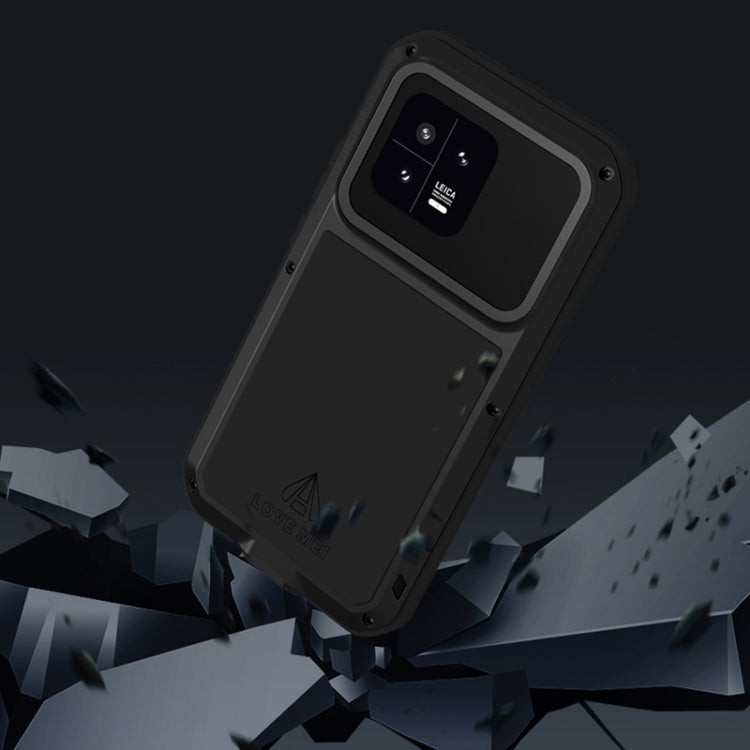 For Xiaomi 13 LOVE MEI Metal Shockproof Life Waterproof Dustproof Phone Case(Red) - 13 Cases by LOVE MEI | Online Shopping UK | buy2fix