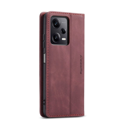 For Xiaomi Redmi Note 12 Pro 5G / Poco X5 Pro CaseMe 013 Multifunctional Horizontal Flip Leather Phone Case(Wine Red) - Xiaomi Cases by CaseMe | Online Shopping UK | buy2fix