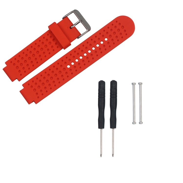 For Garmin Forerunner 620 Solid Color Replacement Wrist Strap Watchband(Red) - Watch Bands by buy2fix | Online Shopping UK | buy2fix