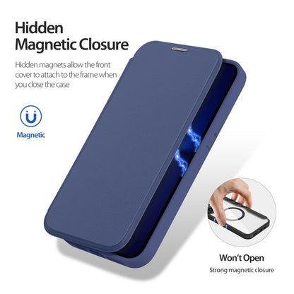 For iPhone 13 Pro Max DUX DUCIS Skin X Pro Series Magsafe PC + TPU Leather Phone Case(Blue) - iPhone 13 Pro Max Cases by DUX DUCIS | Online Shopping UK | buy2fix