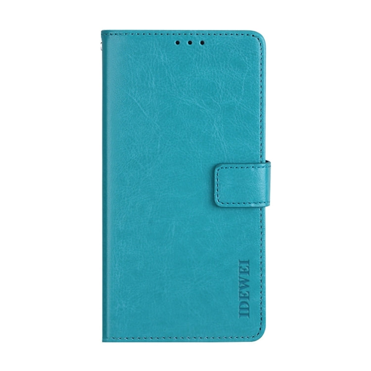 For Ulefone Note 14 idewei Crazy Horse Texture Leather Phone Case with Holder(Sky Blue) - Ulefone Cases by idewei | Online Shopping UK | buy2fix