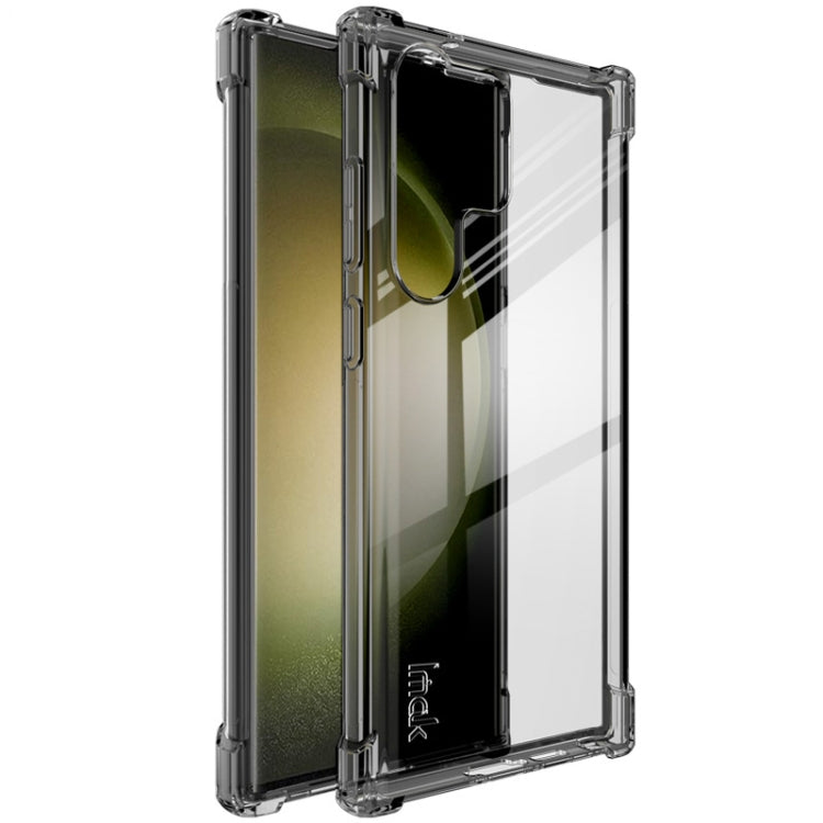 For Samsung Galaxy S23 Ultra 5G imak Shockproof Airbag TPU Phone Case(Transparent Black) - Galaxy S23 Ultra 5G Cases by imak | Online Shopping UK | buy2fix