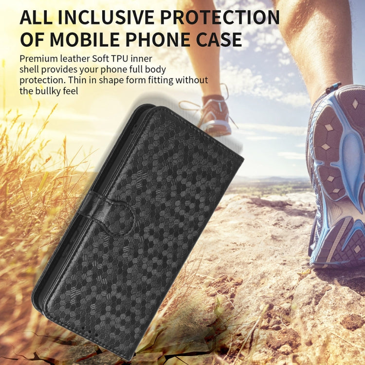 For Blackview A85 Honeycomb Dot Texture Leather Phone Case(Green) - More Brand by buy2fix | Online Shopping UK | buy2fix