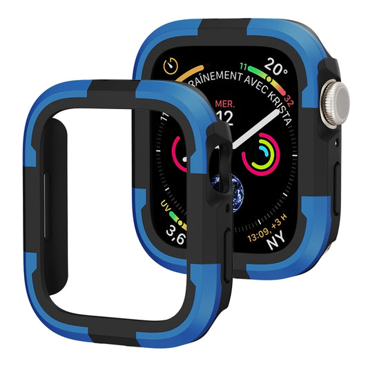 For Apple Watch Series SE 2&6&SE&5&4 44mm Armor Frame Watch Case(Blue) - Watch Cases by buy2fix | Online Shopping UK | buy2fix