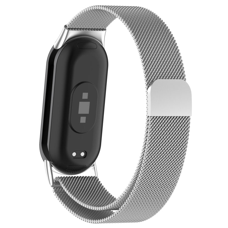For Xiaomi Mi Band 8 Milanese Metal Watch Band(Silver) - Watch Bands by buy2fix | Online Shopping UK | buy2fix