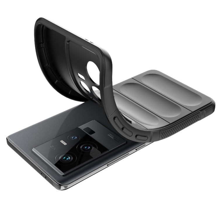 For vivo iQOO 11 5G Magic Shield TPU + Flannel Phone Case(Dark Green) - vivo Cases by buy2fix | Online Shopping UK | buy2fix